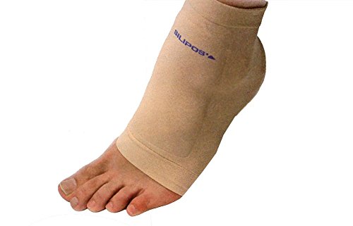 Silipos 1772 Boot Bumper â€“ Beige, Large/X-Large, Ankle Compression Sleeve with Mineral Oil Gel Pads. Foot Care Products