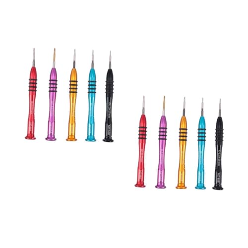 DIYEAH 2 Ensembles Jeu De Tournevis Cruciformes Pour Réparations Manuelles Outils Pour Appareils Électroniques Ménagers Couleur Aléatoire 5 Pièces * 2