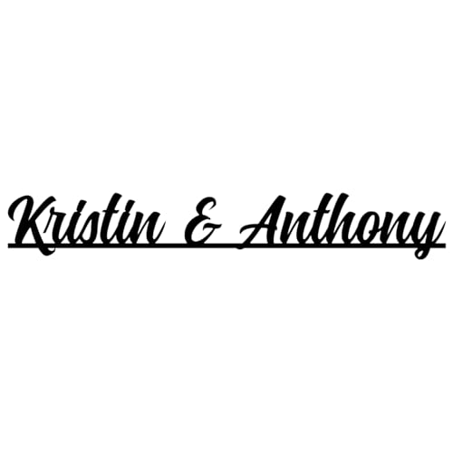 Personalized Metal Couples Sign – Custom Romantic Home Décor Featuring