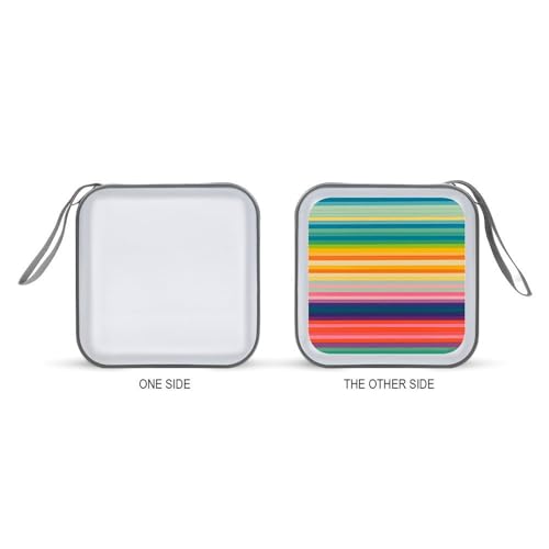Pochette CD DVD 40 compartiments en plastique rigide multicolore - 7