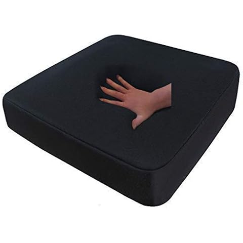 supply24 Gel Foam anti Decubitus Seat Cushion 40x40x10 Black for Wheelchair Chair Car Truck / Office Chair/Back or Seat Pillow - Black, RG 85 (mittel) Cover
