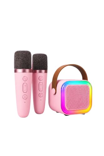 Bluetooth Karaoke Mikrofonu ve Taşınabilir Hoparlör, Çocuklar ve Yetişkinler için