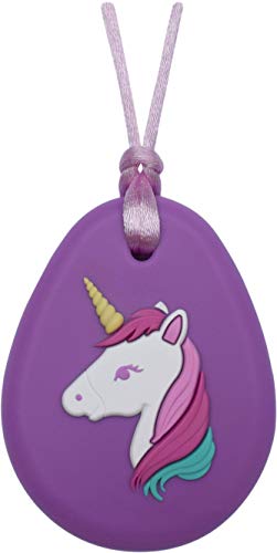 Munchables Sensory Chew Necklaces for Girls - Unicorn (Purple)
