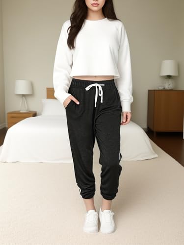 Women Baggy Sweatpants with Pockets Lounge Womens Pajams Pants Female Trouser4