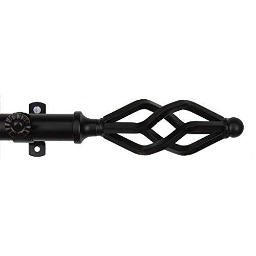 Modern Marquise Curtain Rod and Hardware Set Size: 120