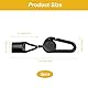 0XBIT Feuerzeug Halter - 5 Stück Einstellbare Lighter Leash mit Clipper Halter und Haken - Anti-Verlust-Feuerzeug-Clip (Schwarz)