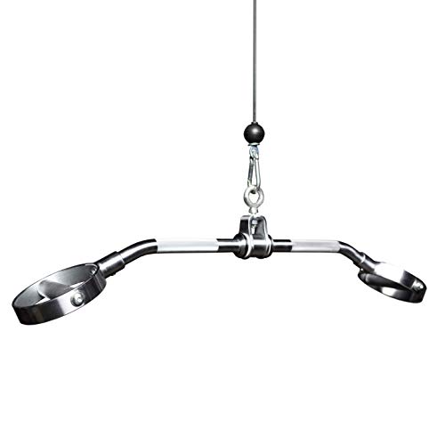 Image of REP Fitness LAT Pulldown and Low Row Cable Machine Attachments and Functional Trainer Attachments - Curl Bar, D-Handle, Ankle Cuff, Tricep Rope, Sports Handle, Straight Bar, Row, Chinning Triangle