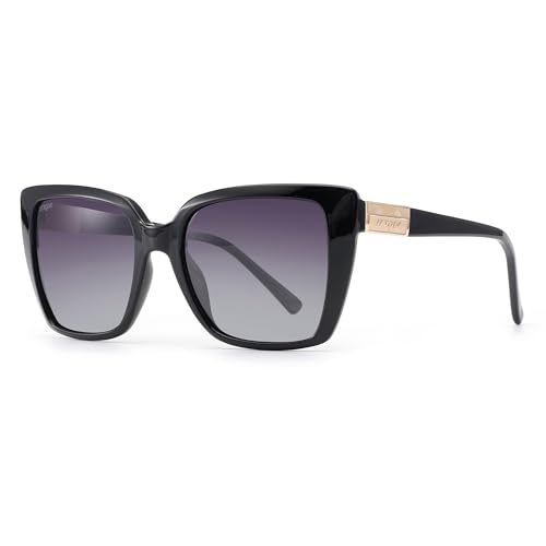 Image of Men's Polarized Sunglasses, Square Rubber Frame Carbon Fiber Temple Fishing Driving Sun Glasses UV Protection RFS8205