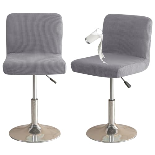 Image of Chair Covers Bar Stool Cover 2pc Bar Chair Cover Swivel Bar Stool Slipcover