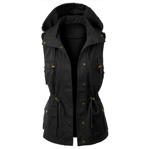 Gilet à capuche sans manches pour femme : le confort oversized pour vos sorties mode d'hiver