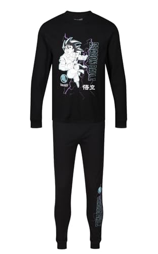 Ex UK Store Pijamas para Hombre Personaje de Dibujos Animados Dobladillos con puños Estilo Jogger Ropa de salón para Dormir Nocturno Conjuntos de Pijama XS a XXL Nuevo (D.Ball.Z - S)