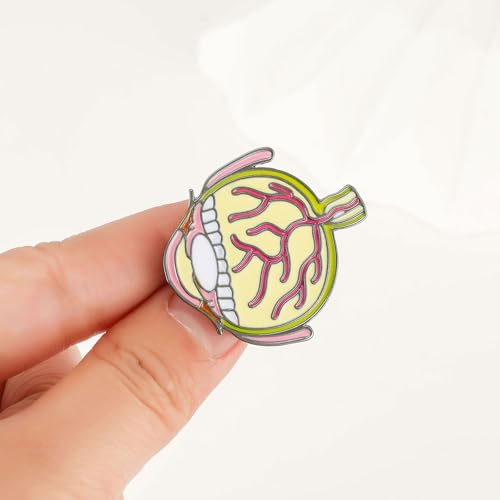 Image of Medical Optometrists Enamel Brooch Ophthalmology Vision Test Optometry Pin Jewelry for Doctor Nurse Backpack Lapel Badge