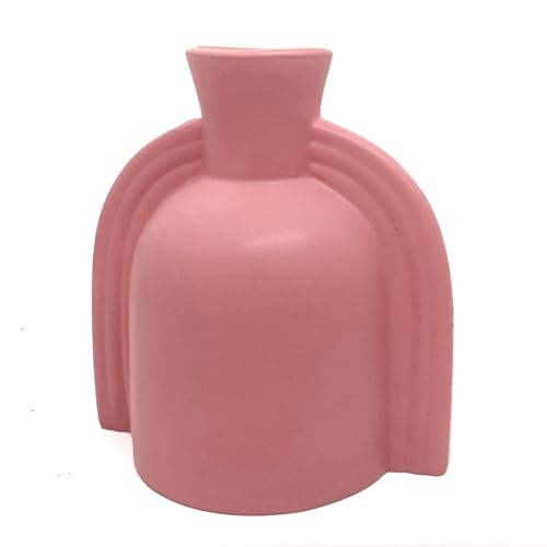 Image of Amazon Basics Winged Ceramic Flower Vases | for Home Decor (Pack of 2 | Multi-Colour)