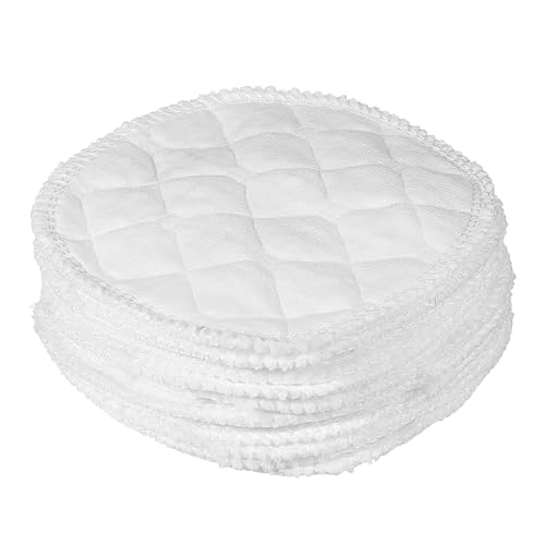 ORFOFE 12 Piezas Almohadillas Reutilizables de de Algodón Ecológico Absorbentes y Lavables Diseño Fugas para Madres Lactantes de Pezones Transpirables y Cómodos
