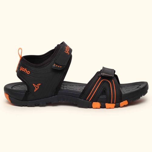 Image of YOHO TrailMark 002 Sports Sandals for Men | Comfortable & Lightweight | Flexible & Breathable | Footpharma footbed | Anti-Skid Footwear for Trekking, Hiking & Outdoor