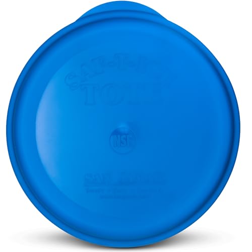 San Jamar-SI6500 Saf-T-Ice Commercial Ice Tote Snap-Tight Lid - Blue, 1 Count (Pack of 1)