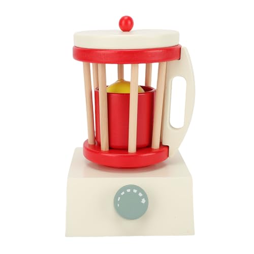 VGEBY Wooden Smoothie Blender Toy, Beechwood Role-Play Kitchen Set with Blender Cup and Fruit for Kids Ages 3 and Up - Image 7