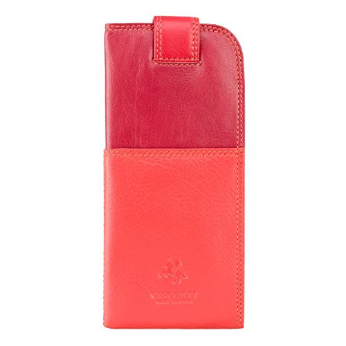 Image of VISCONTI RB106 Soft Leather Eye Glasses Pouch /Sunglasses Case Holder,