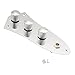 Musiclily Loaded Control Plate Kontrollplatte für Jazz Bass, Chrom