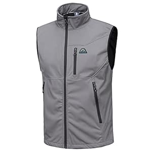 Mapamyumco Men’s Lightweight Golf Vest, Water-repellent Outerwear Vests Windproof Sleeveless Jackets for Hiking Running
