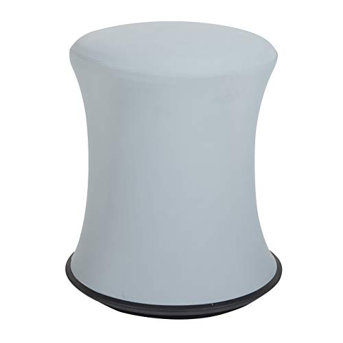Image of Office Star Active Seating Adjustable 18-26 Inch Height and 360-Degree Wobble Design Stool with Non-Slip Base, Grey