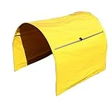 Handlers Choice Bottomless 1 Meter Hoopers Tunnel, with PVC Fabric and Adjustable Tension Rods - Yellow
