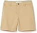 Amazon Essentials Women's Mid-Rise Slim-Fit 5 Inch Inseam Khaki Short (Available in Straight and Curvy Fits), Khaki Brown, 10