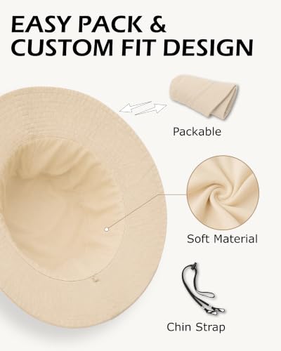 Image of Zylioo XL 2XL Bucket Hat for Big Heads,Reversible Sun Hat Foldable | Double Sized Wear-Switch between 2 different fabric sides for more outfit options without making an extra hat.