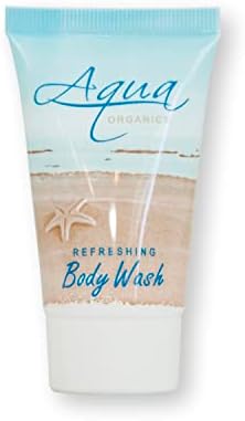 Aqua Organics Body Wash, Travel Size Beach Hotel Amenities, 1 oz (Case of 300)