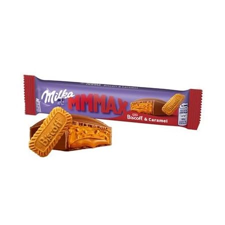 Confezione Per Milka MMMAX Lotus Biscoff & Caramel 45g, Espositore 42 Pezzi