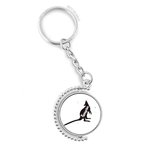 Porte-clé kangourou rotatif anti-nœud anneau keyholder 1,2 pouce