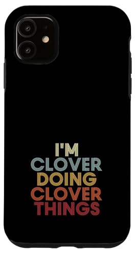 Clover Name Clover Personalized Name First Given �X�}�z�P�[�X iPhone 11 �p