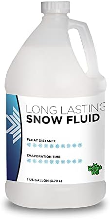 Froggy's Flakes Snow Machine Fluid, Long-Lasting Formula Snow Fluid with 75+ Feet Float/Drop, 1 Gallon