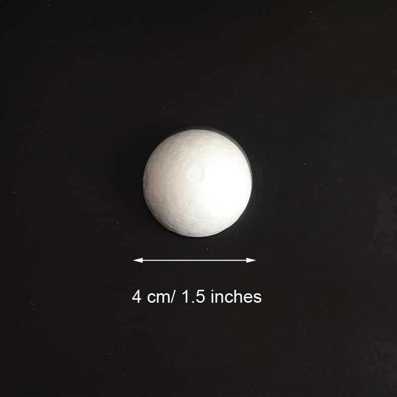 zalati Modelling Ball 6pcs Foam Snowman Sphere for Kids Modeling DIY Art Craft - 4 cm, 6pcs 4cm - Image 2