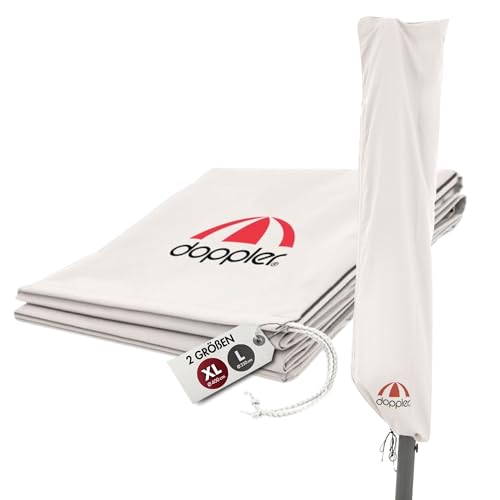 Doppler Gartenschirm Hülle XL für Pendelschirm I Schutzhülle für Sonnenschirm mit max. ø 400cm I witterungsbeständige Schirmabdeckung mit Reißverschluss & Bedienstab