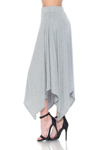iconic luxe Women's Asymmetric Hem Skirt3