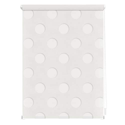 Lichtblick Doppelrollo Klemmfix ohne Bohren, Kreis, Blickdicht,...