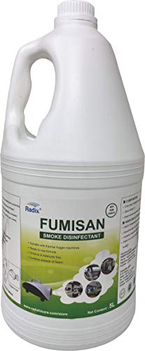 Image of RADIX FUMISAN Ready To Use Smoke Machine Disinfectant Solution, Use With Thermal Fogger Machine (Pack of 2, 2x5 Ltr)