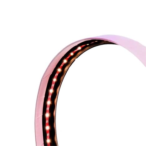 Elegant Round Floral LED Light Box - Stylish Decorative Gift Box with Lid (PINK)