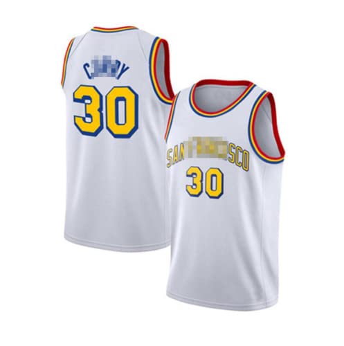 30# Men's and Women's Basketball t-Shirt Sportswear Breathable Training Sleeveless Vest,White1,XL