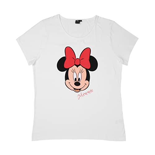 T-shirt Disney Minnie Mouse pour femme - Blanc, Blanc., L