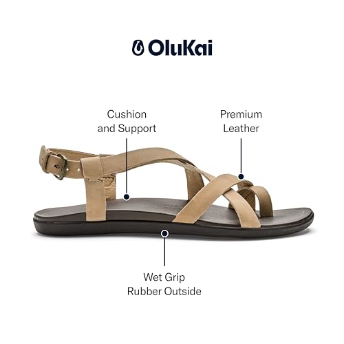 Image of OluKai Upena Women's Strappy Beach Sandal, Lightweight & Durable Design