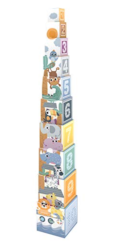 Ulysse Couleurs d'Enfance Cubes en gigogne : 10 Blocs 1532