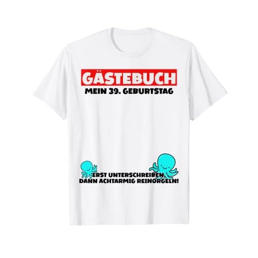 Libro de visitas alternativo, lista de invitados de 39 cumpleaños Camiseta