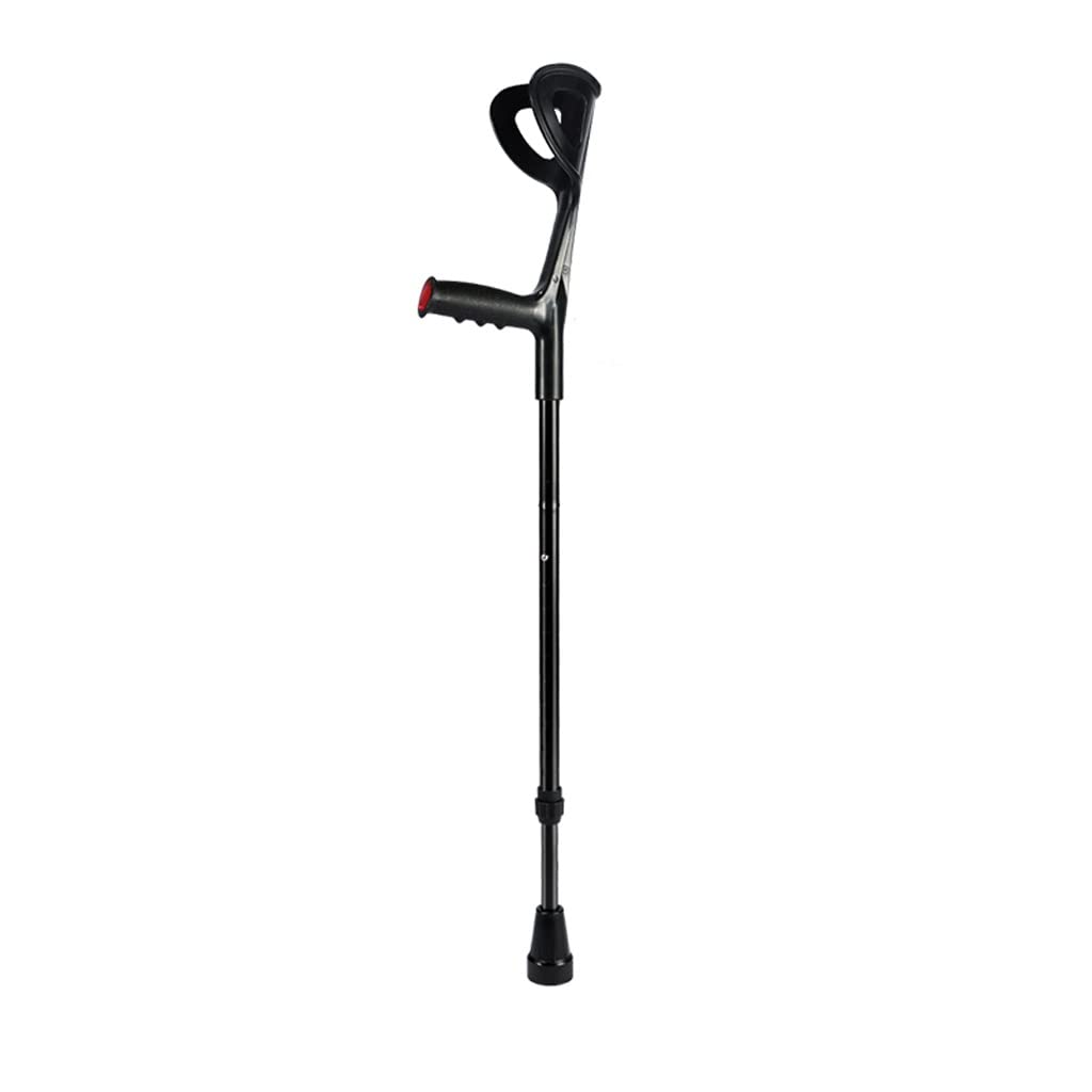 GCX- Muletas de Codo Muletas de Brazo Jóvenes Fractura Muletas Dobles Muletas de axila Muletas Plegables Antideslizantes Ayudas for Caminar Firma (Color : Silver, Size : A)