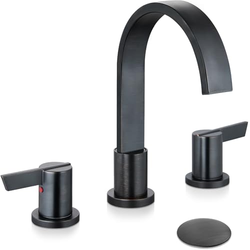 Midanya 8 Inch Widespread Bathroom Sink Faucet 3 Hole,Oil Rubbed Bronze by Midanya - Used condition - US$37.50