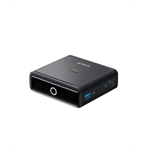 Anker Ladestation für Anker Prime Powerbank, 100W Schnellladeleistung mit 4 Anschlüssen, für MacBook Pro/Air-Serie, iPhone 14/13-Serie, Galaxy, AirPods und mehr (Powerbank separat erhältlich