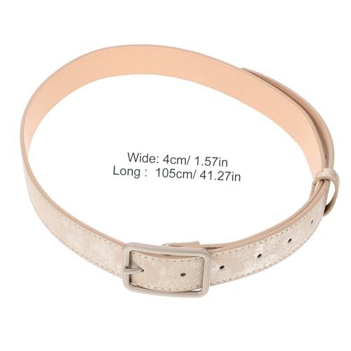 2 pcs Women Decorative Waist Belts Glitter PU Leather Dress Waist Belt with Alloy Buckle for Jeans and Dresses Stylish Gold Silver Fashion Accessory2