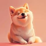 Cute Shiba Inu Dog DIY 5D Diamond Paint Kits for Adults Easy for Beginner Round Full Drill Diamond Art Painting Gems Cross Stitch Mosaic Craft for Home Decor 16x16inch(3)