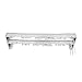 Heavy Duty Double Traverse Rod - Center Open 84-156 inch - White